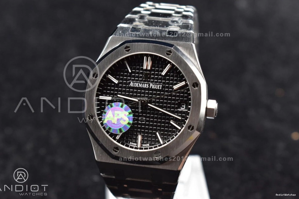 SS SS APSF DailyWear Bracelet Royal 15500 41mm 1:1 Dial Black on Super Oak Clone Textured Best A4302 Edition 443 0920